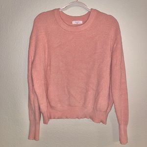 ELODIE Cozy Light Pink Sweater